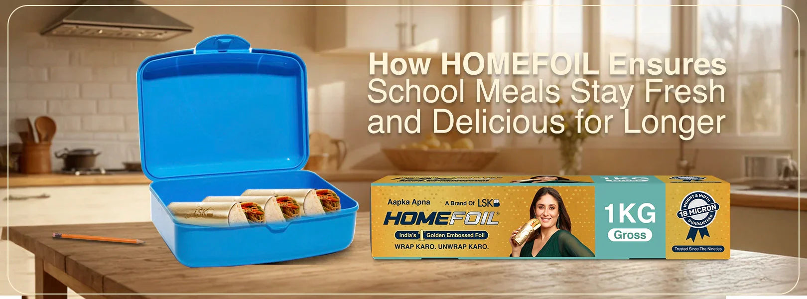 How HOMEFOIL Ensures School Meals Stay Fresh and Delicious for Longer