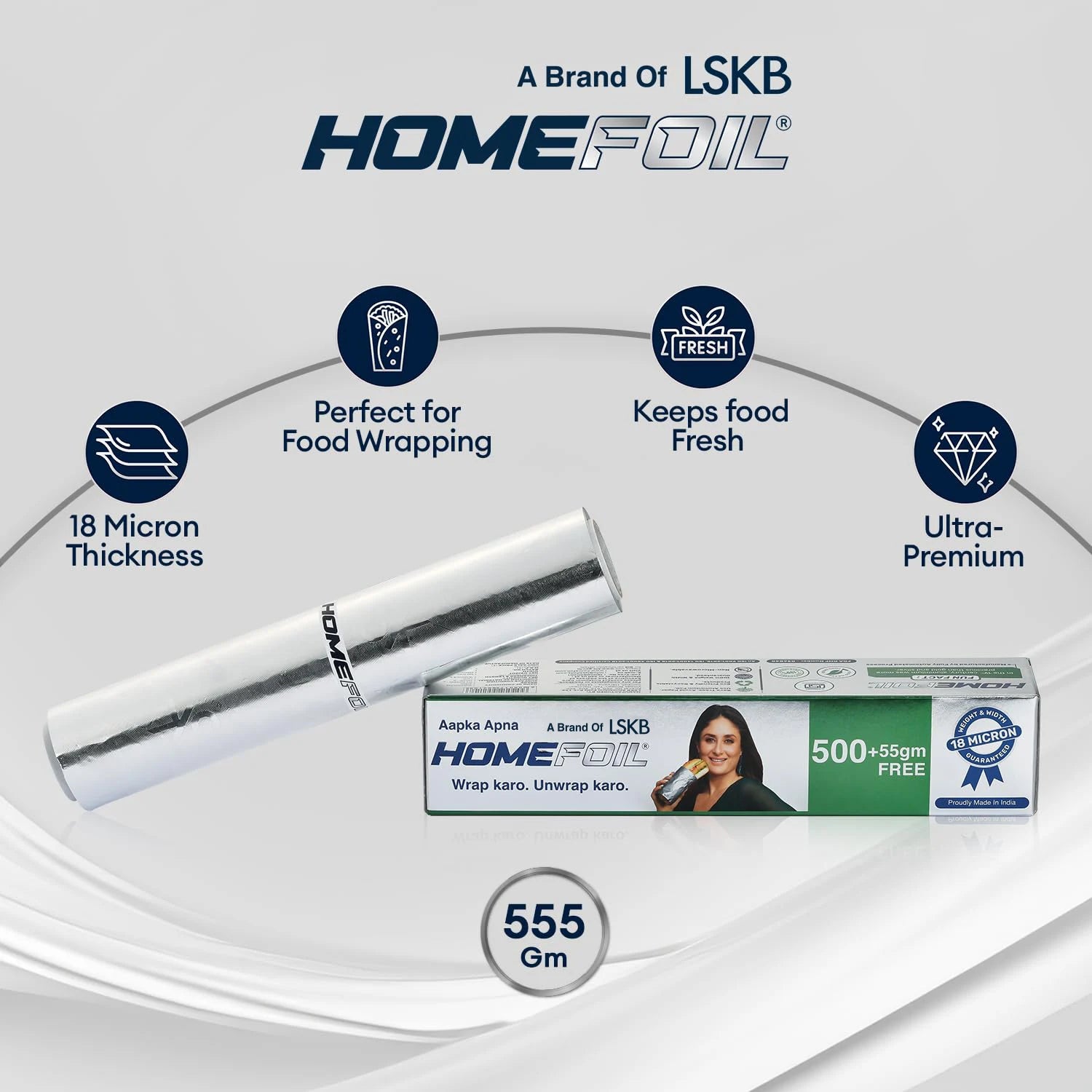 HOMEFOIL 500+55 gm Free Embossed Foil