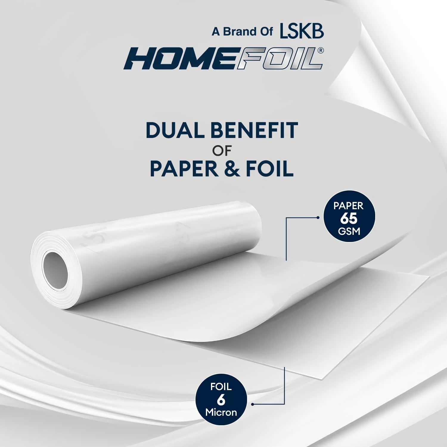HOMEFOIL 2-in-1 Paper & Silver Foil (500 Grams)