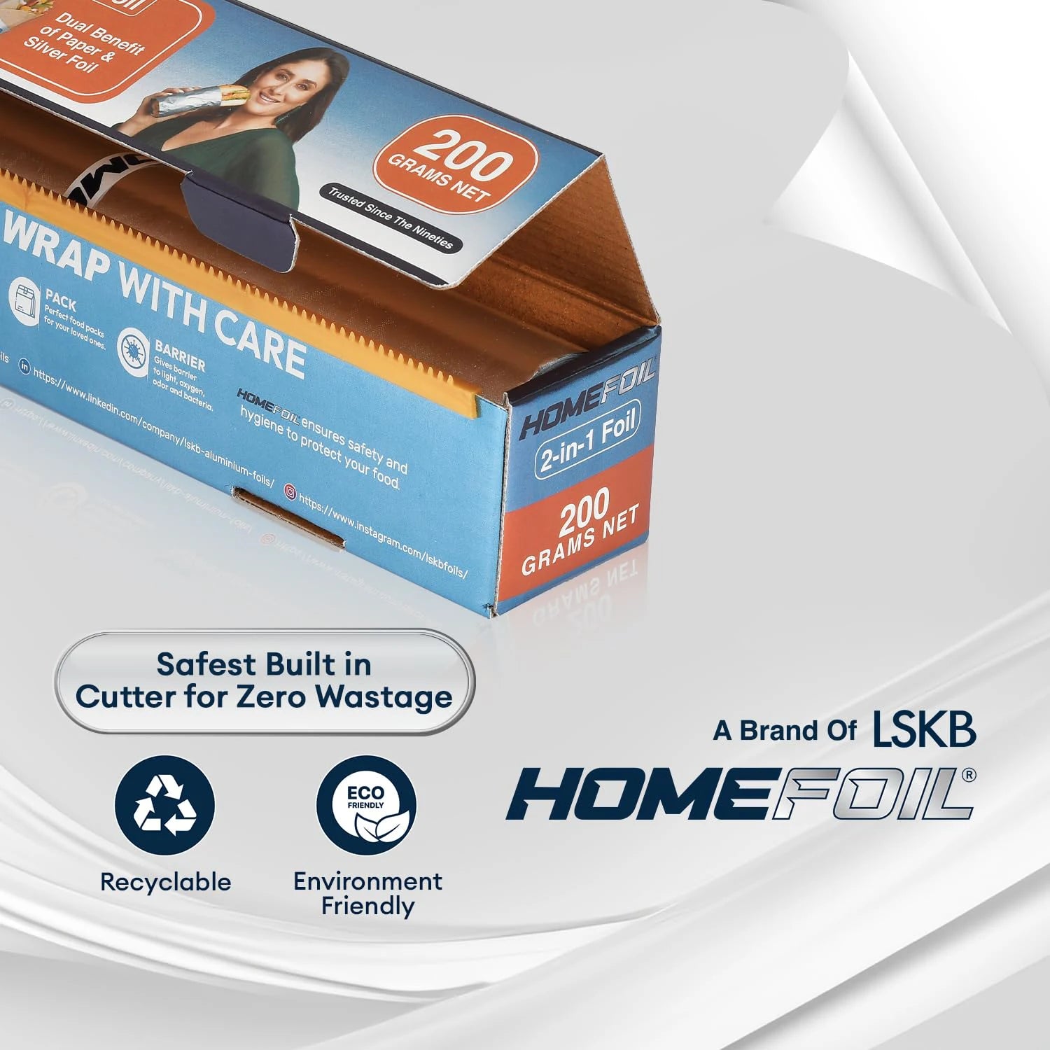 HOMEFOIL 2-in-1 Paper & Silver Foil (200 Grams)