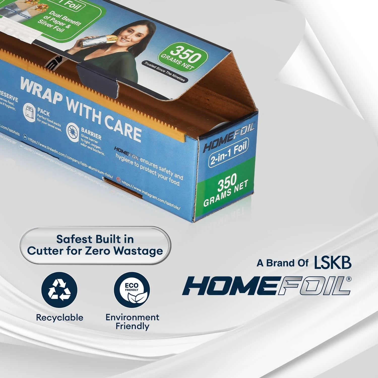 HOMEFOIL 2-in-1 Paper & Silver Foil (350 Grams)