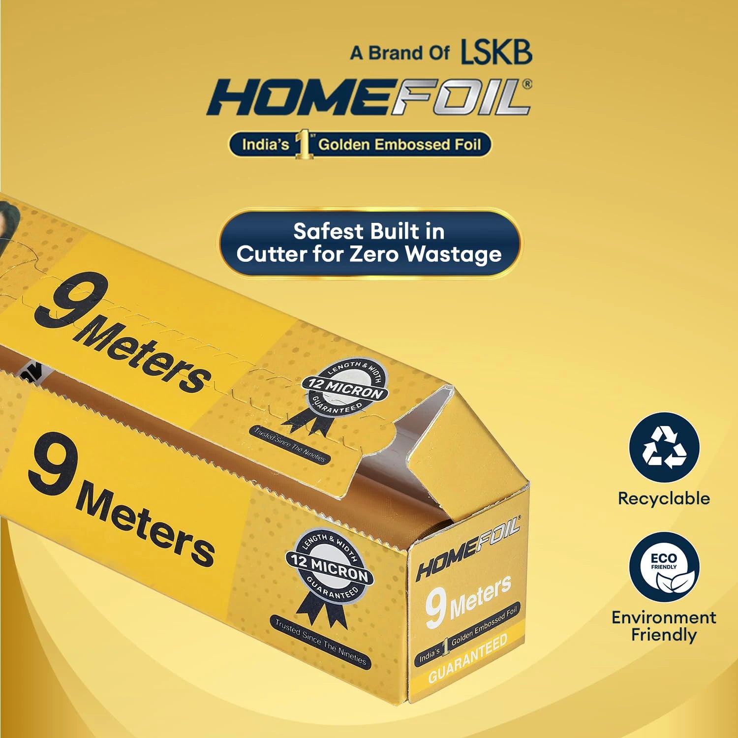 HOMEFOIL 9 Meters Golden Embossed Foil