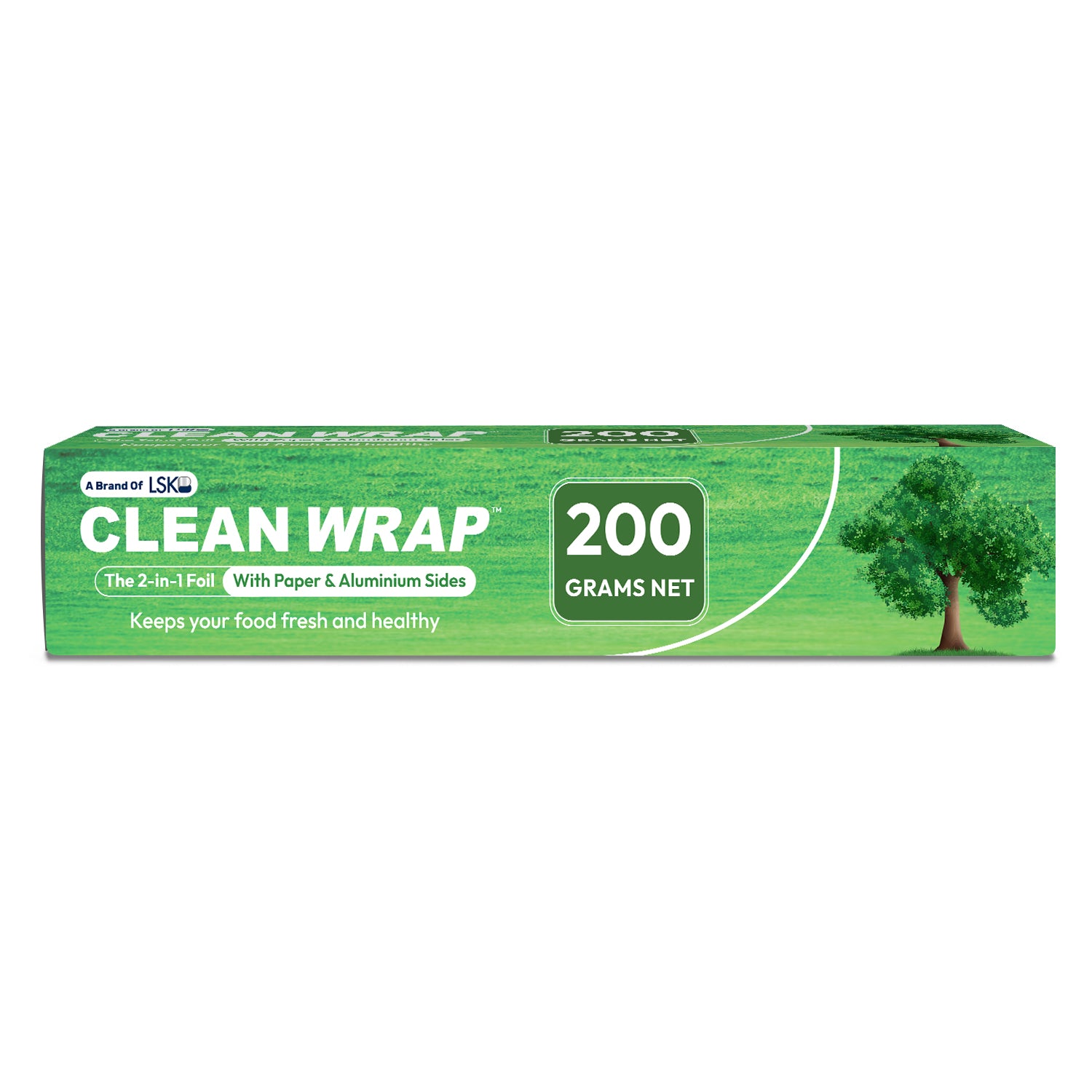CLEAN WRAP 2-in-1 Paper & Aluminium Foil (200 Grams)