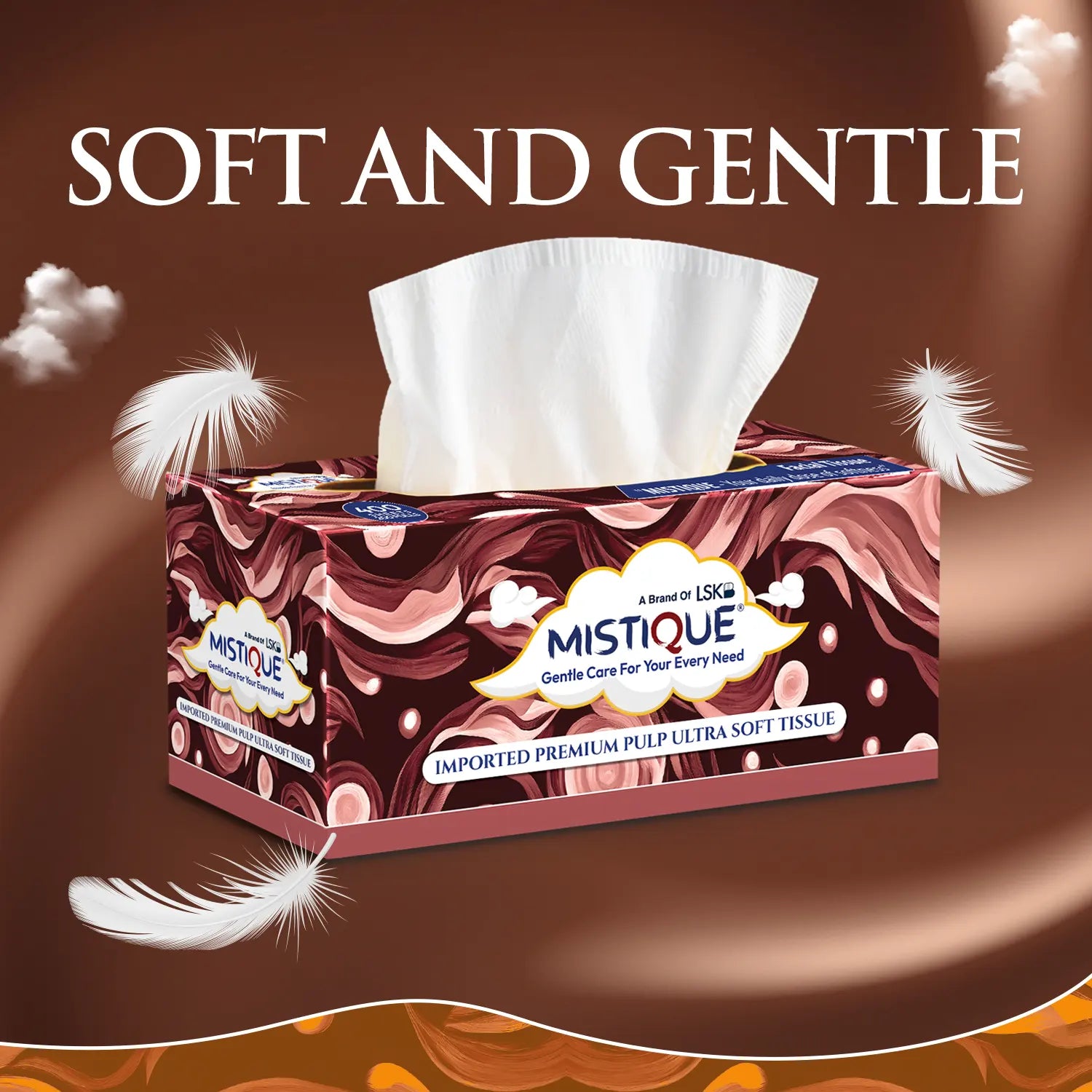 MISTIQUE 2 Ply Facial Tissue Paper | Pack of 3 (200 Pulls Per Box, 400 Sheets)