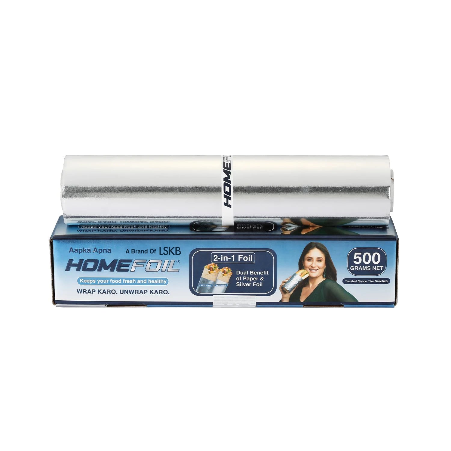 HOMEFOIL 2-in-1 Paper & Silver Foil (500 Grams)