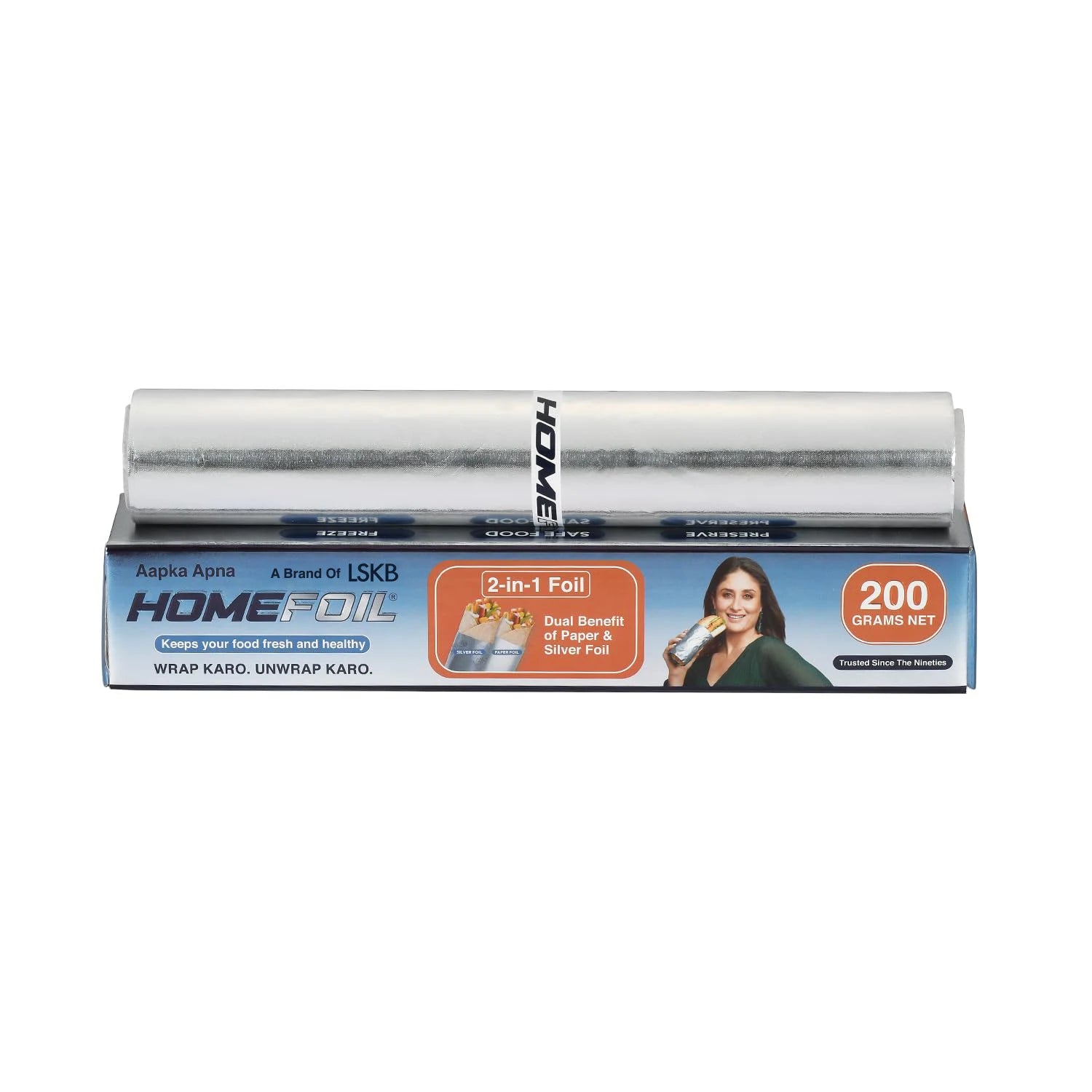 HOMEFOIL 2-in-1 Paper & Silver Foil (200 Grams)