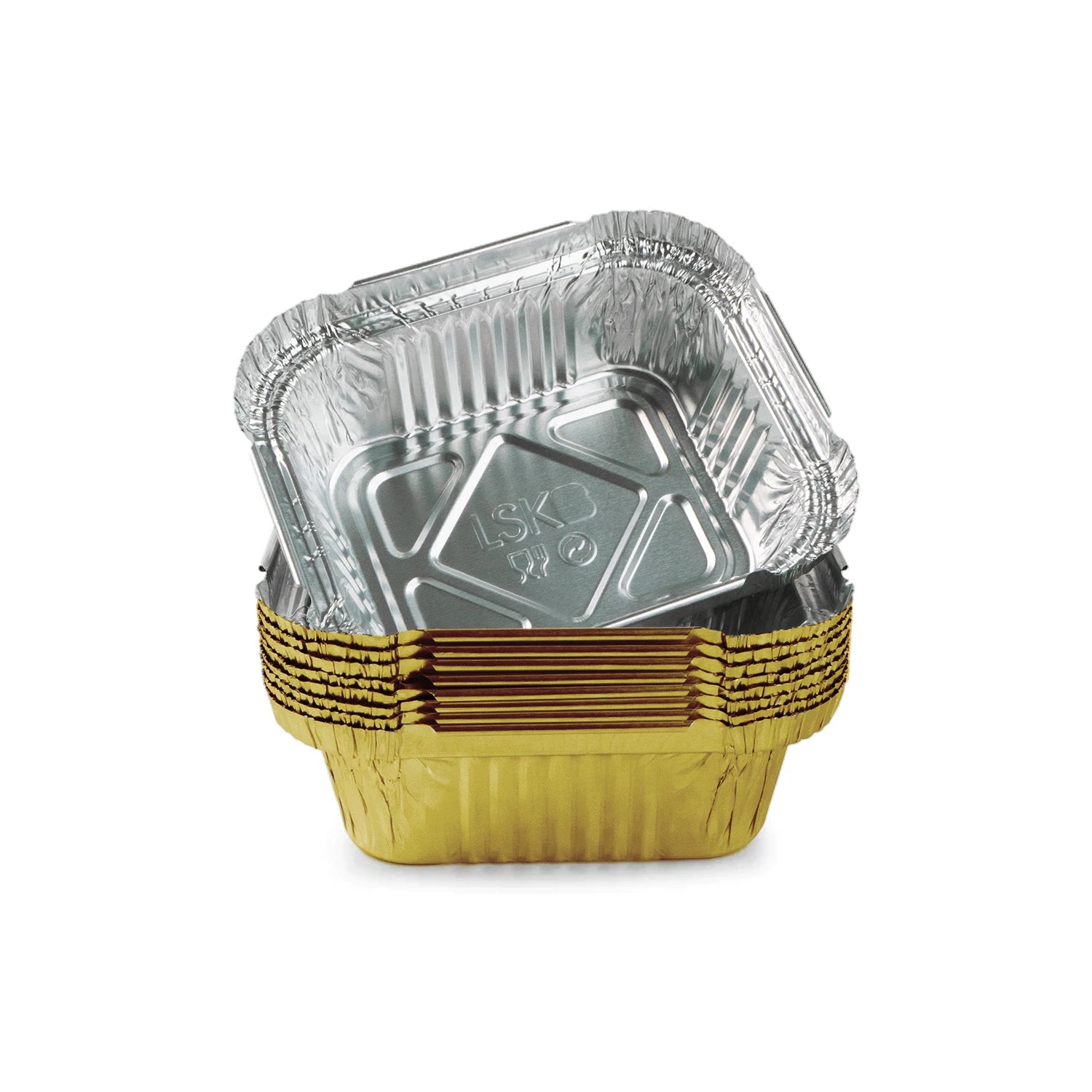HOMEFOIL Golden Coated Containers 250ml