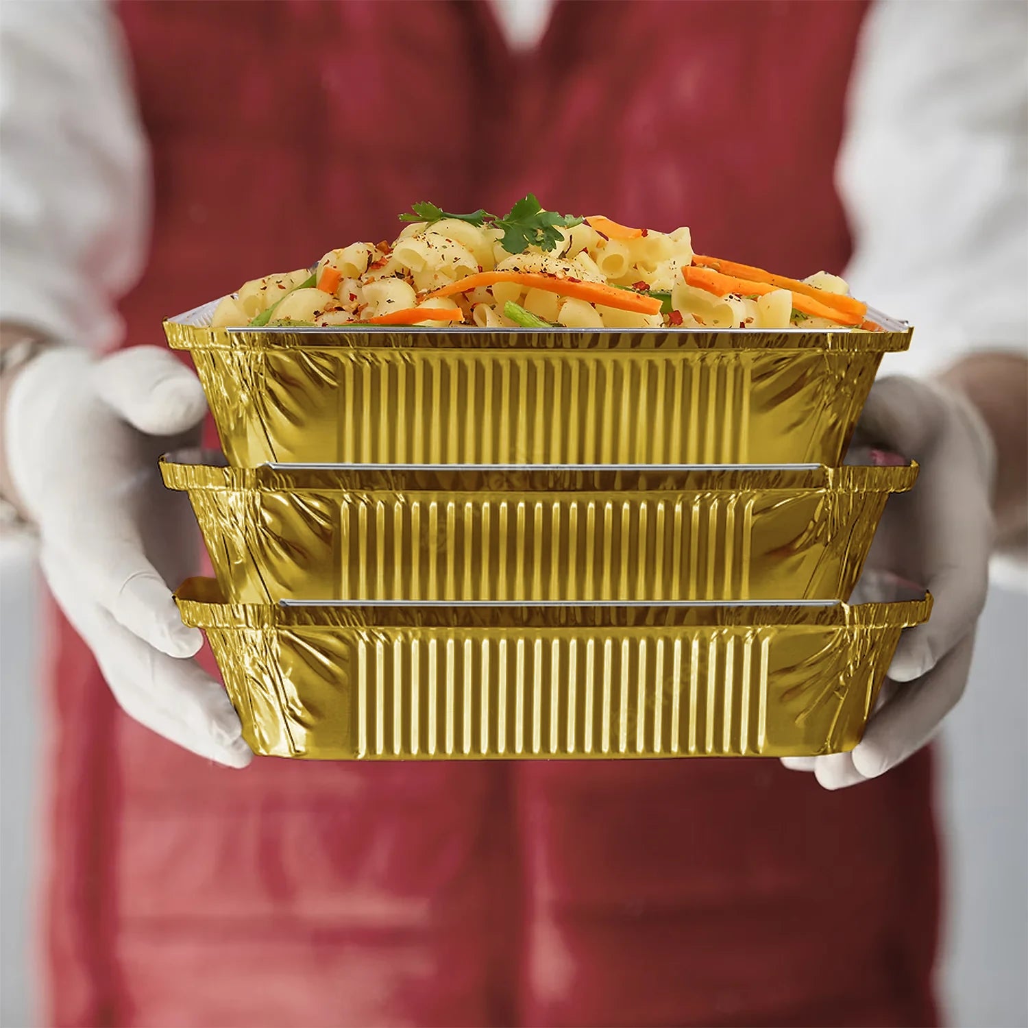 HOMEFOIL Golden Coated Containers 660ml