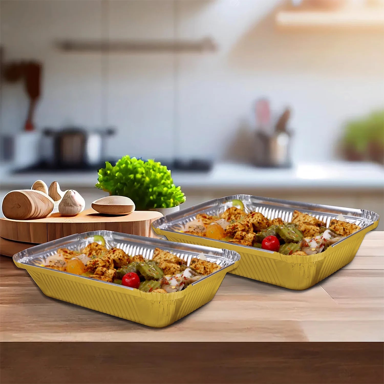 HOMEFOIL Golden Coated Containers 750ml