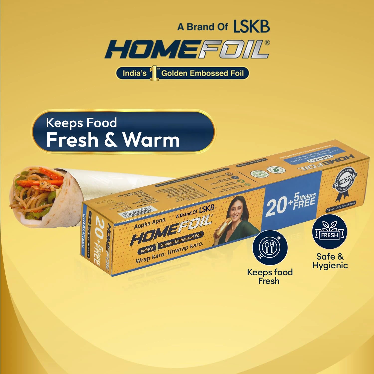 HOMEFOIL 20+ 5 Meters Free Golden Embossed Foil