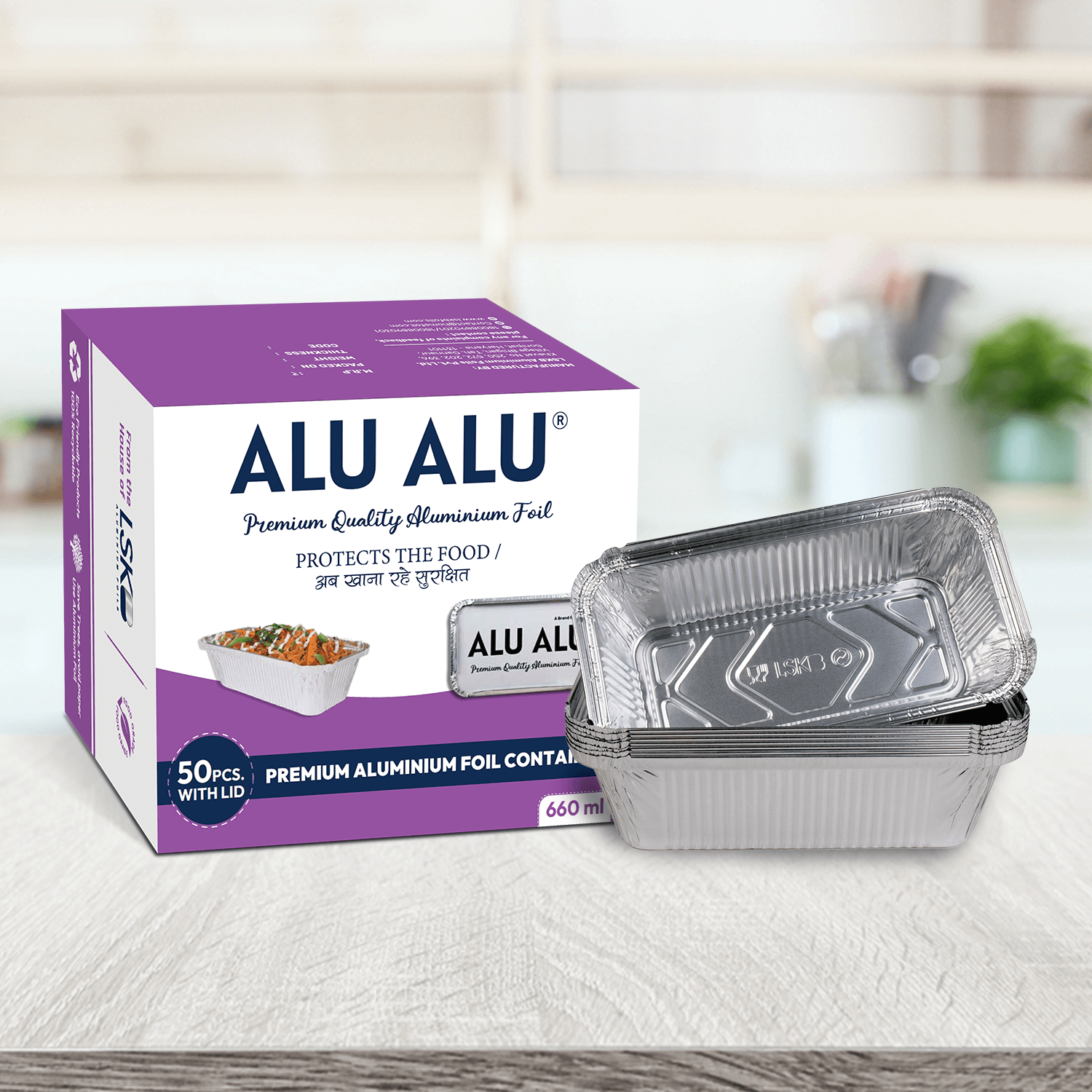 ALU ALU Aluminium Foil Container 660ml