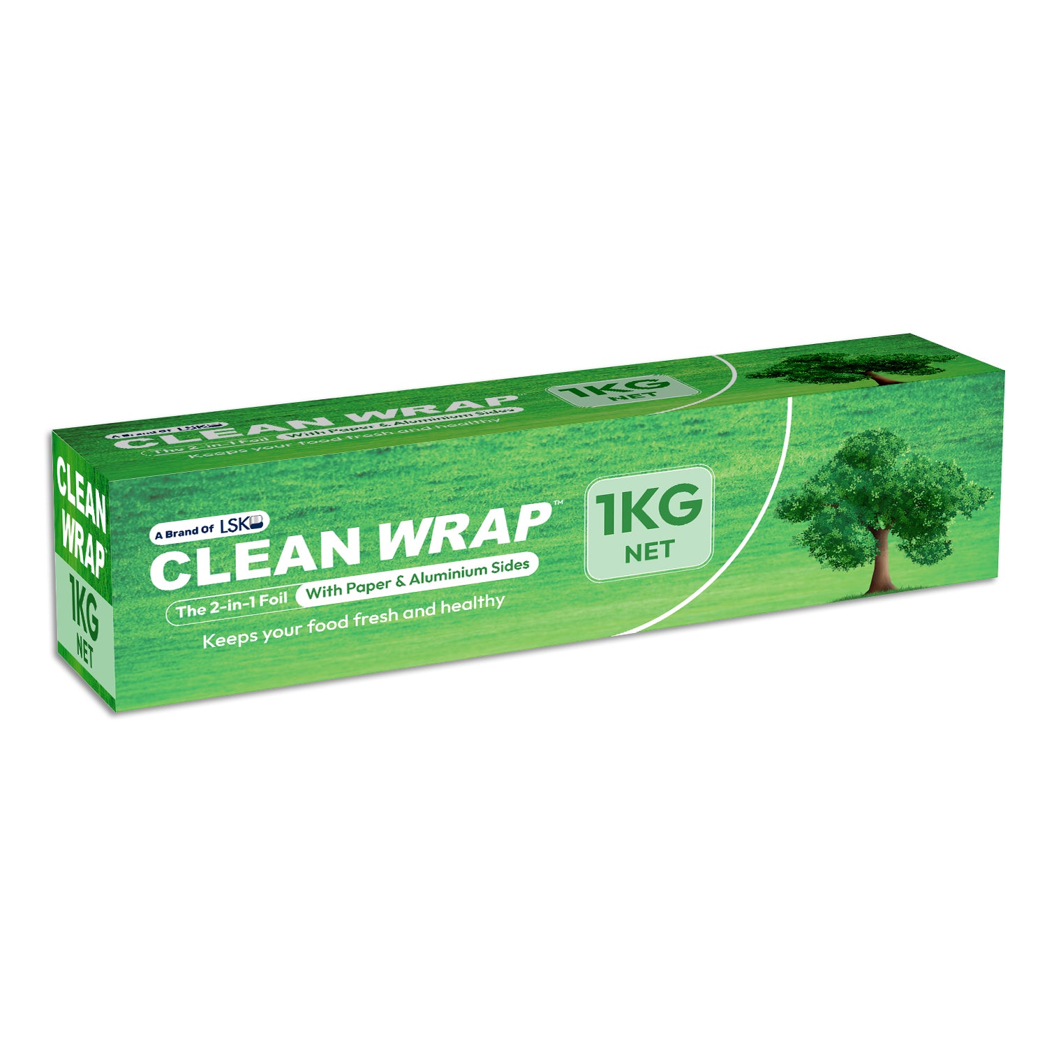 CLEAN WRAP 2-in-1 Aluminium & Paper Foil (1 KG Net) – HOMEFOIL