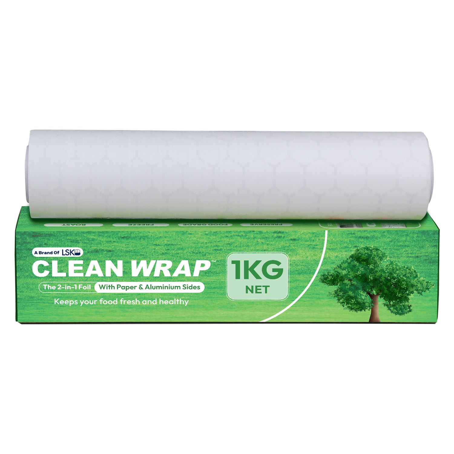 CLEAN WRAP 2-in-1 Aluminium & Paper Foil (1 KG Net) – HOMEFOIL