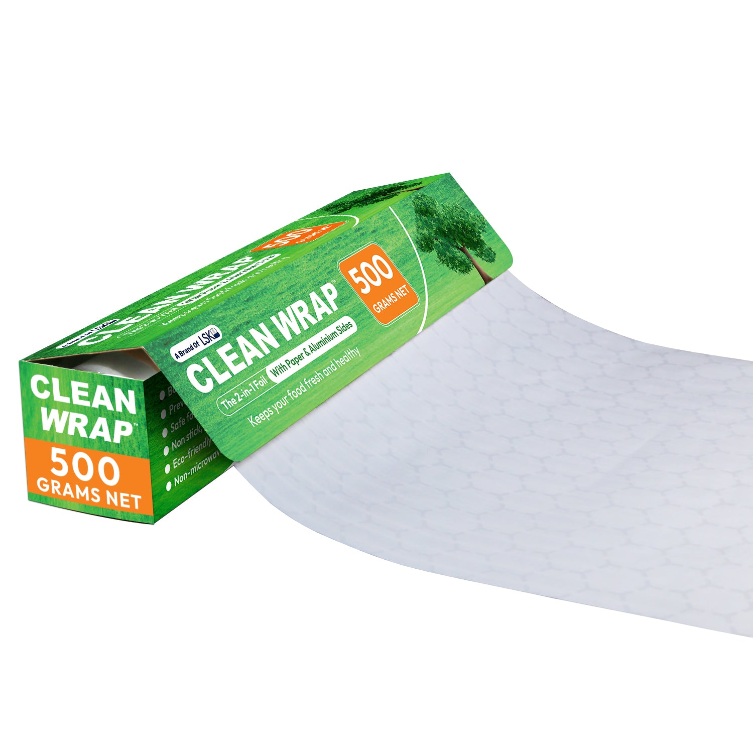 CLEAN WRAP 2-in-1 Paper & Aluminium Foil (500 Grams) – HOMEFOIL