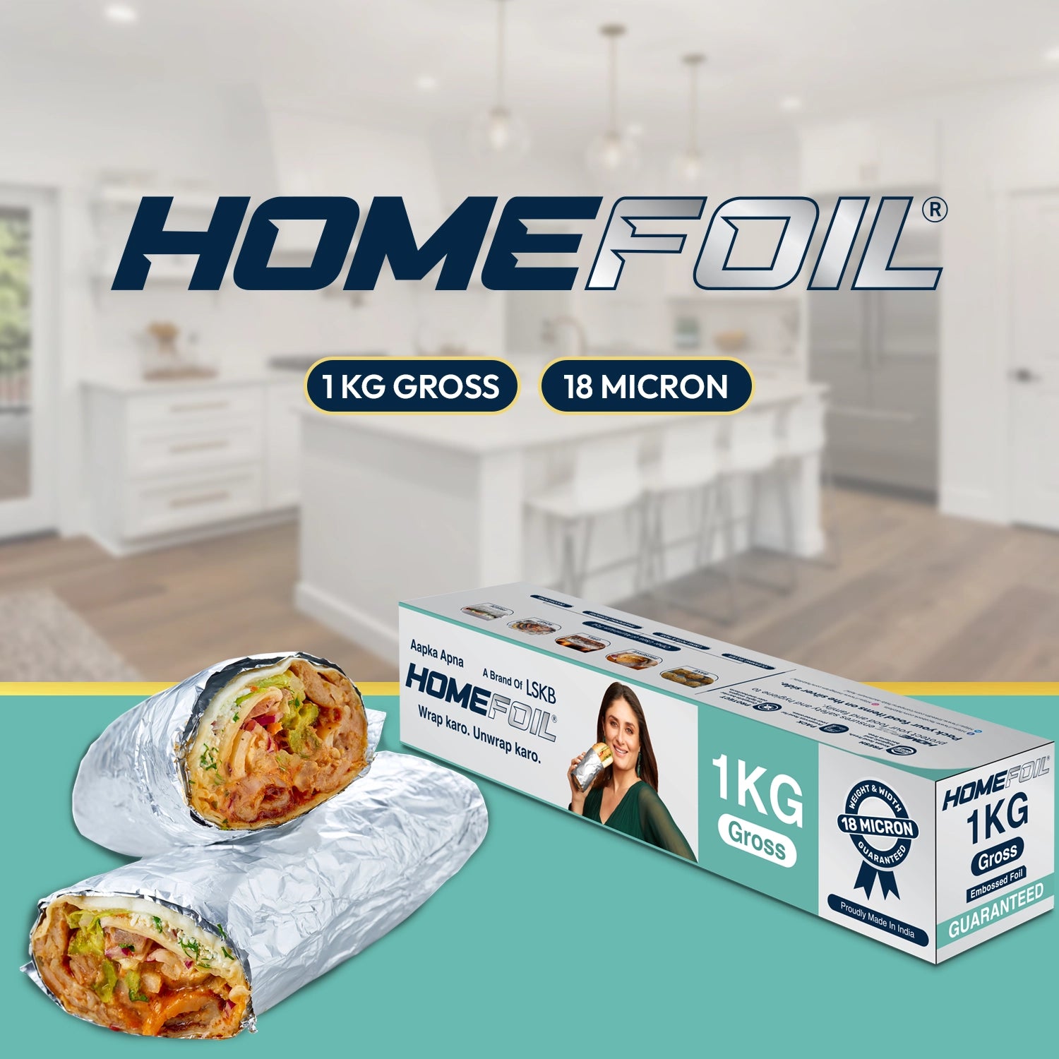 HOMEFOIL 1 Kg Gross Embossed  Foil